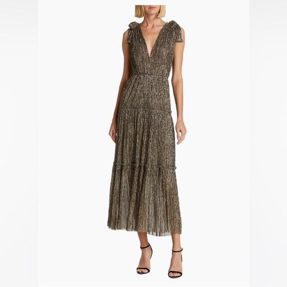 Sabina Musáyev Helena Metallic Tiered Maxi Dress - Picture 4 of 6
